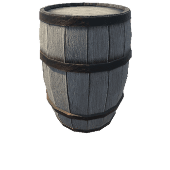 Breakable Barrel - White - AutoDestroy